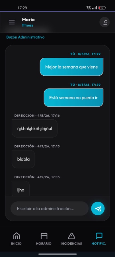 Chat con dirección